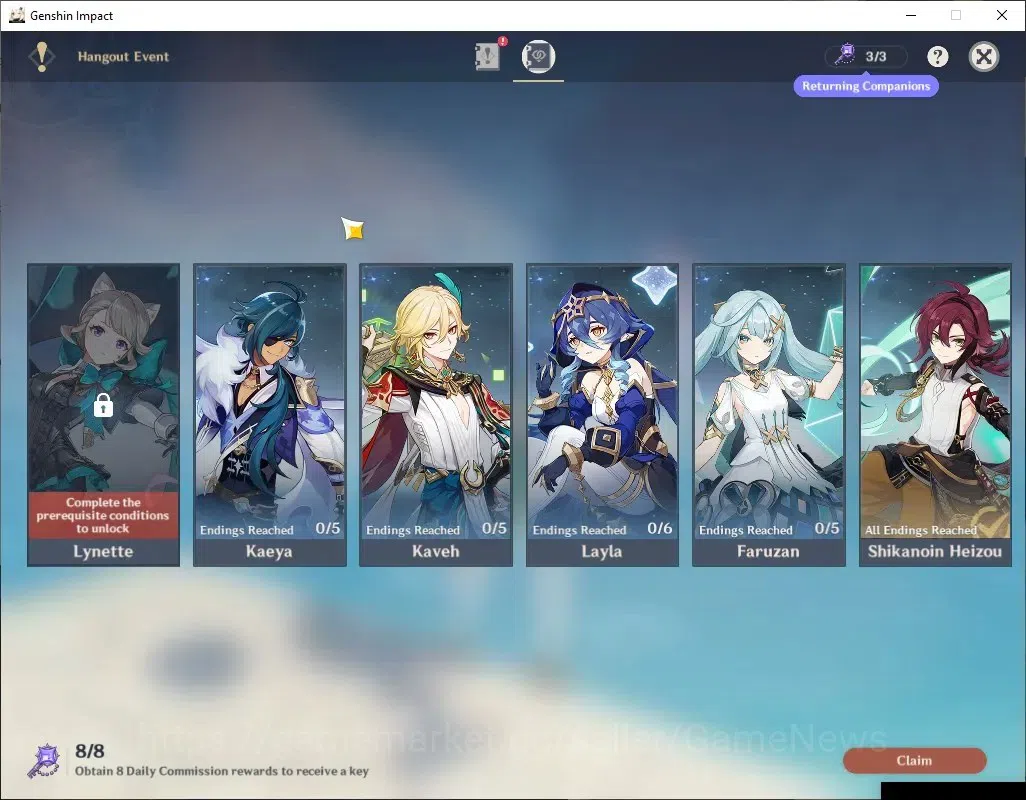 Genshin Impact Accounts ASIA|AR56|12Limited+3(*5Weapon)|Kinich+Sign,Mualan image 18