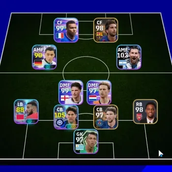 eFootball Accounts Others Android|Power 2986|Show Time John Stones,Jamal Musiala,Noussair Mazraoui,Lionel