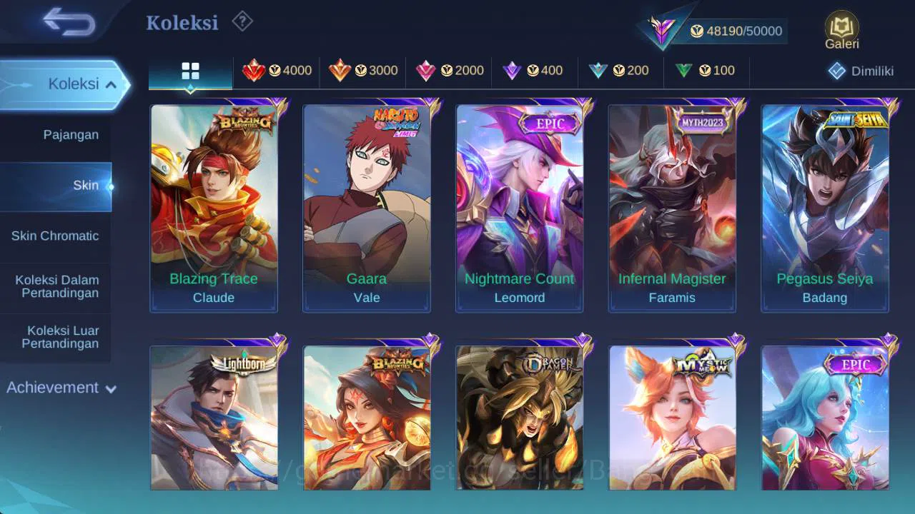 Mobile Legends: Bang Bang Accounts Global, Renowned, Lborn aluc,venom grock,saiya bad image 9