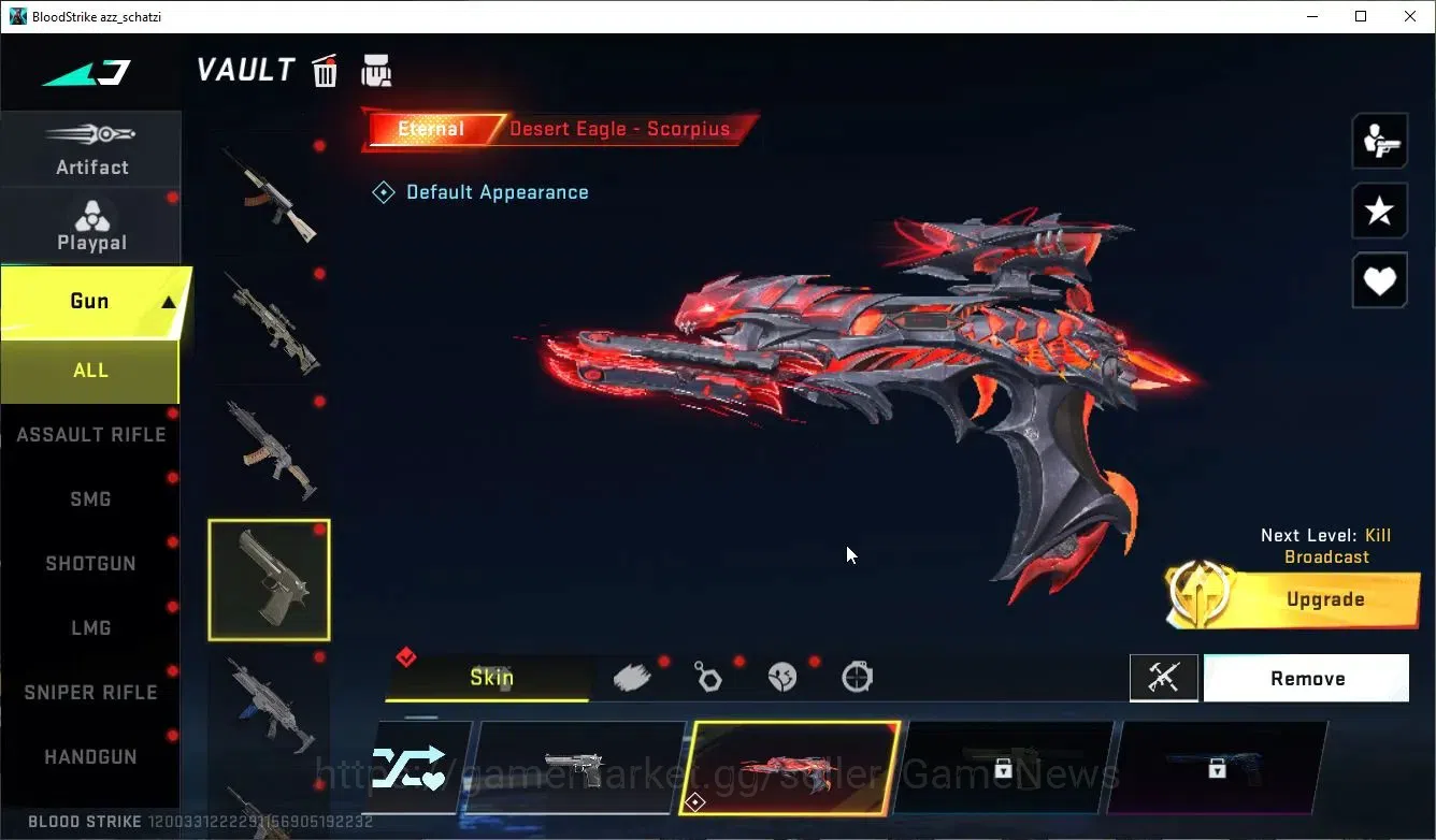 Blood Strike Accounts ASIA|1 ETERNAL[Desert Eagle-Scorpius]|1 COLLAB[Kar image 4
