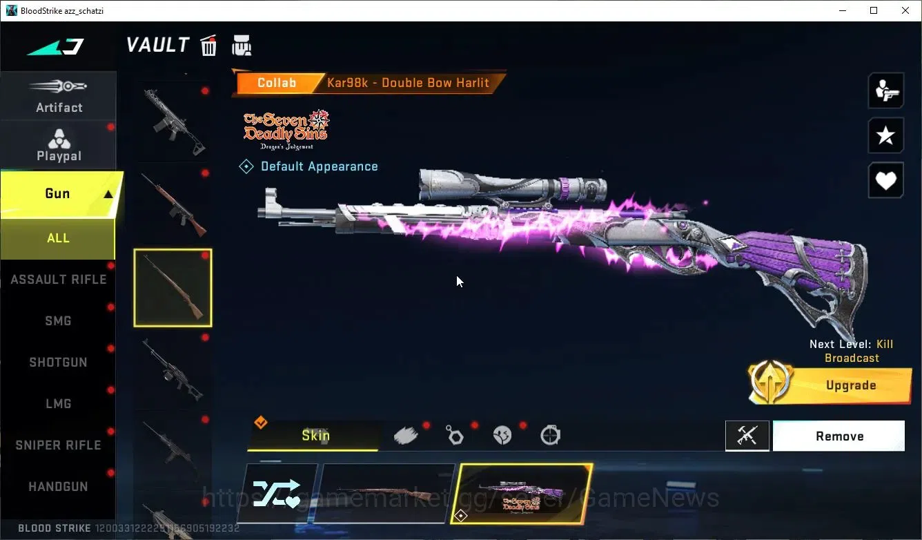 Blood Strike Accounts ASIA|1 ETERNAL[Desert Eagle-Scorpius]|1 COLLAB[Kar image 5