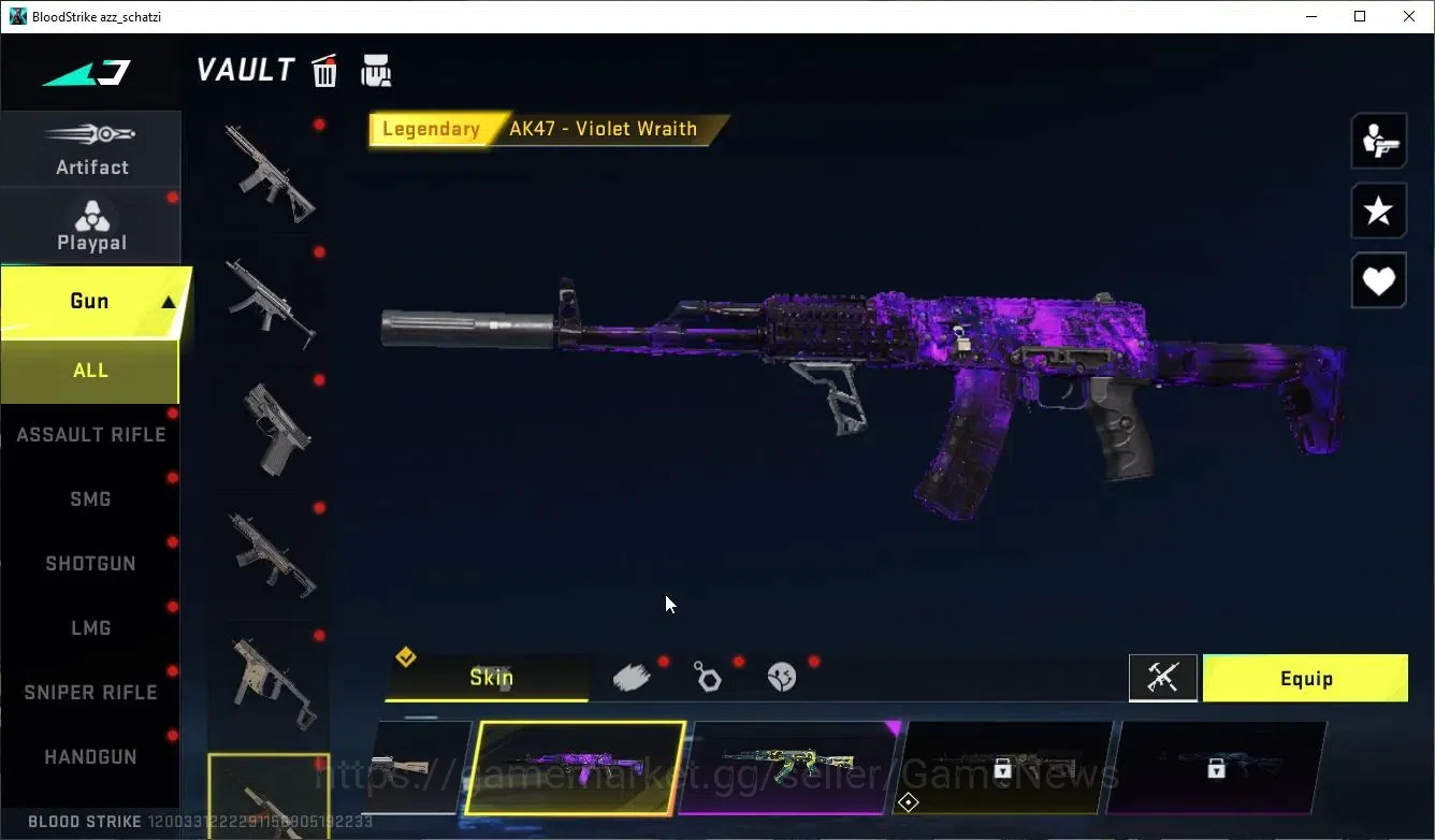 Blood Strike Accounts ASIA|1 ETERNAL[Desert Eagle-Scorpius]|1 COLLAB[Kar image 7