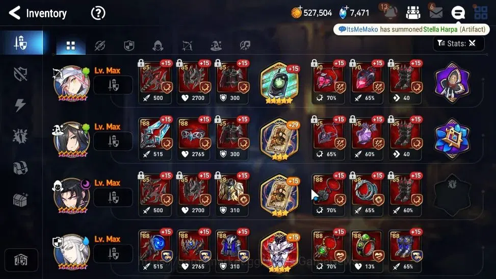 Epic Seven Accounts GLOBAL UnVerif|New Era|3 ML(RueleLight,New Moon Lu image 16