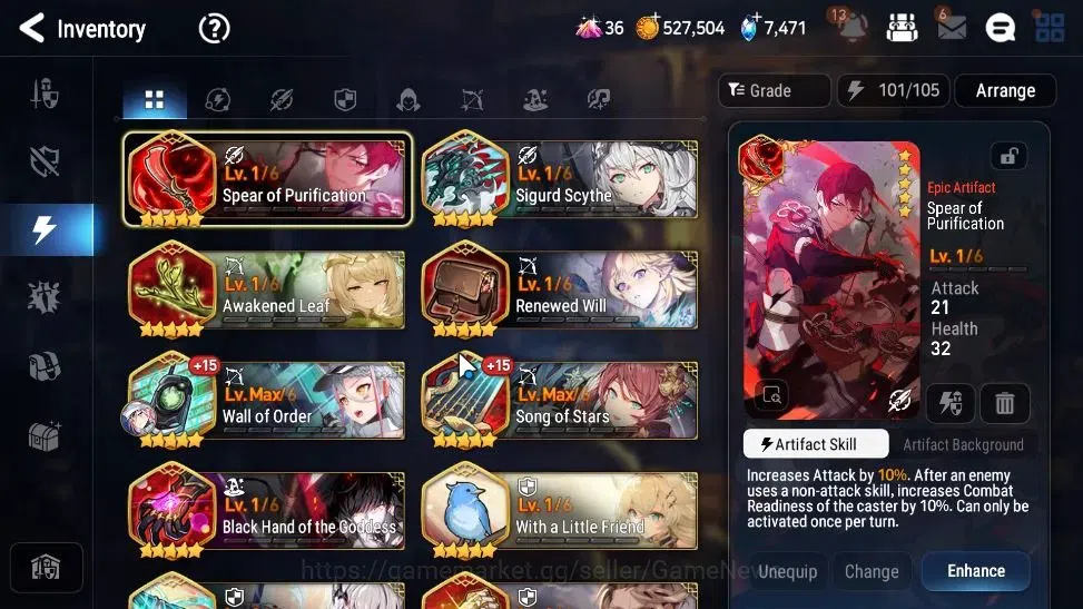 Epic Seven Accounts GLOBAL UnVerif|New Era|3 ML(RueleLight,New Moon Lu image 18