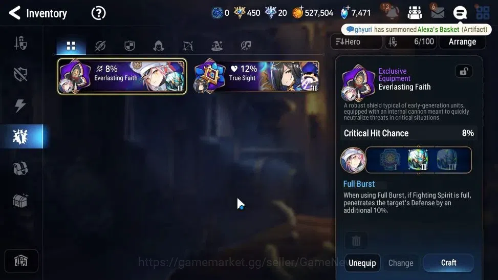 Epic Seven Accounts GLOBAL UnVerif|New Era|3 ML(RueleLight,New Moon Lu image 19