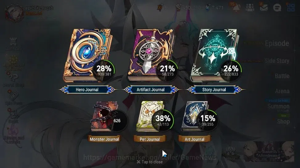 Epic Seven Accounts GLOBAL UnVerif|New Era|3 ML(RueleLight,New Moon Lu image 3