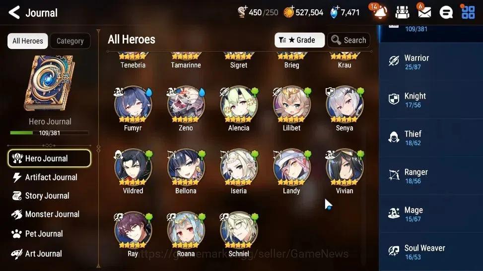Epic Seven Accounts GLOBAL UnVerif|New Era|3 ML(RueleLight,New Moon Lu image 8