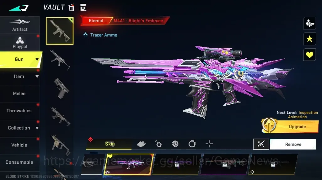Blood Strike Accounts Starter Asia | Eternal M4A1 Blight Embrace Lv3 | Fresh Starter Acc| Log Netease| Take Mail | Check SS 1