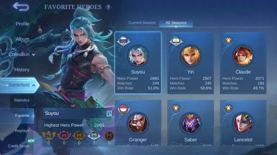 Mobile Legends: Bang Bang Accounts Global|Skin 237|Renowned|PRIME Beatrix|Collector N image 17