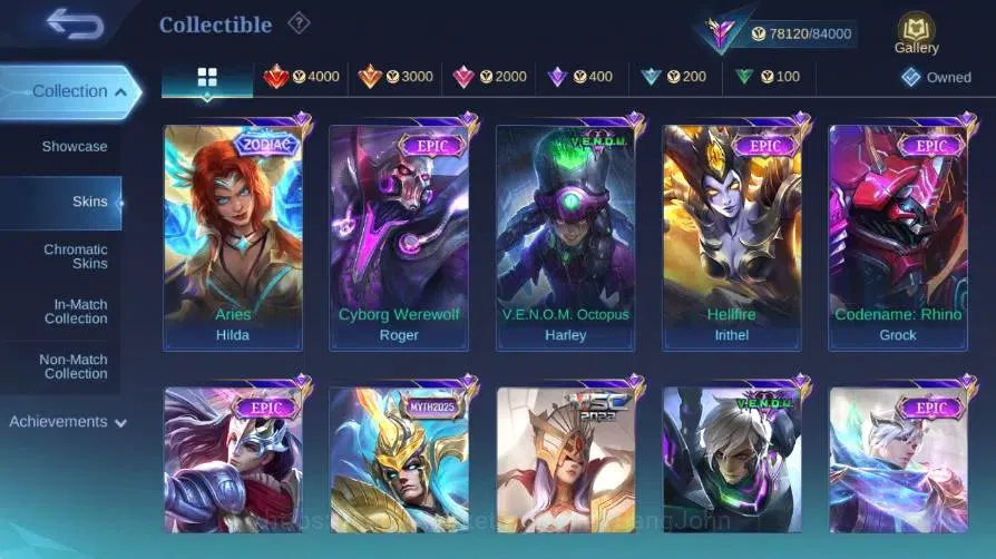 Mobile Legends: Bang Bang Accounts Global|Skin 237|Renowned|PRIME Beatrix|Collector N image 9