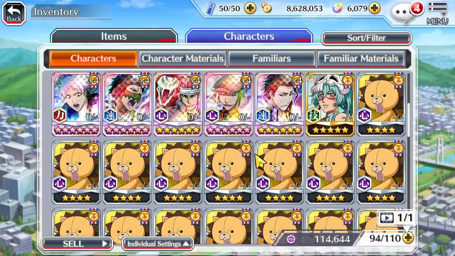 Bleach: Brave Souls Accounts Mid-Tier [GLOBAL]6K Orbs+Fresh All Story|Nelliel Orient,Brave(Retsu,Genryusai),Ichigo 9th,Kon 7