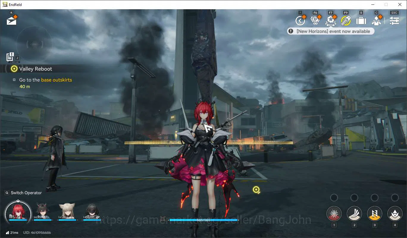 Starter Lv2 | ASIA | Only Limited Laevantain, 2 Weap 5 Star ChangeMail | Banner Horizon on Check SS AKE052B Arknights: Endfield Accounts Starter Lv2 | ASIA | Only Limited Laevantain, 2 W image 1