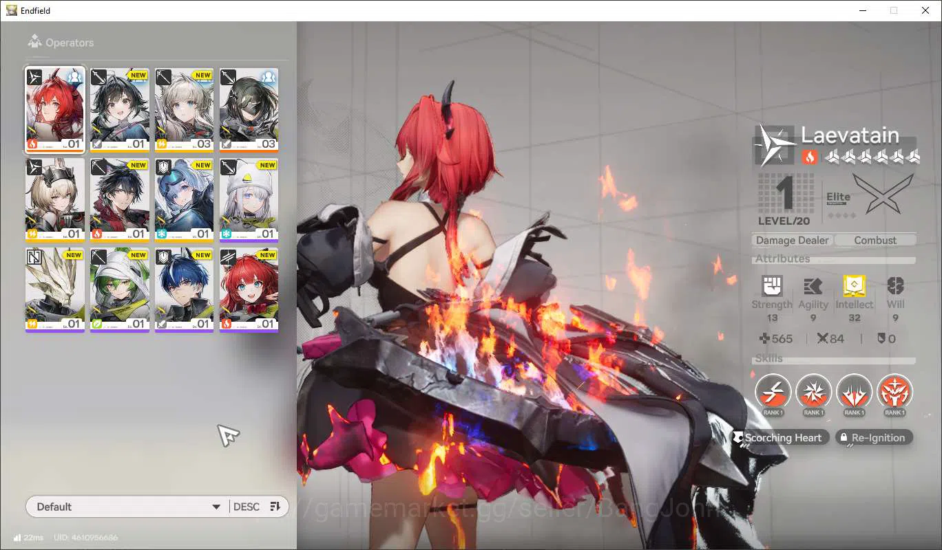 Arknights: Endfield Accounts Starter Lv2 | ASIA | Only Limited Laevantain, 2 W image 2