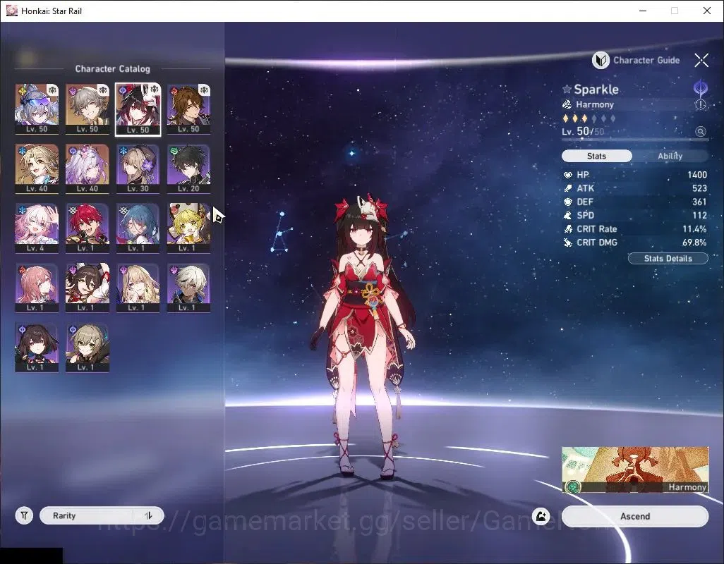 Honkai Star Rail Accounts Asia|TL 30| 1 Golden Comp | 3 Limited | SW 999, Ca image 4