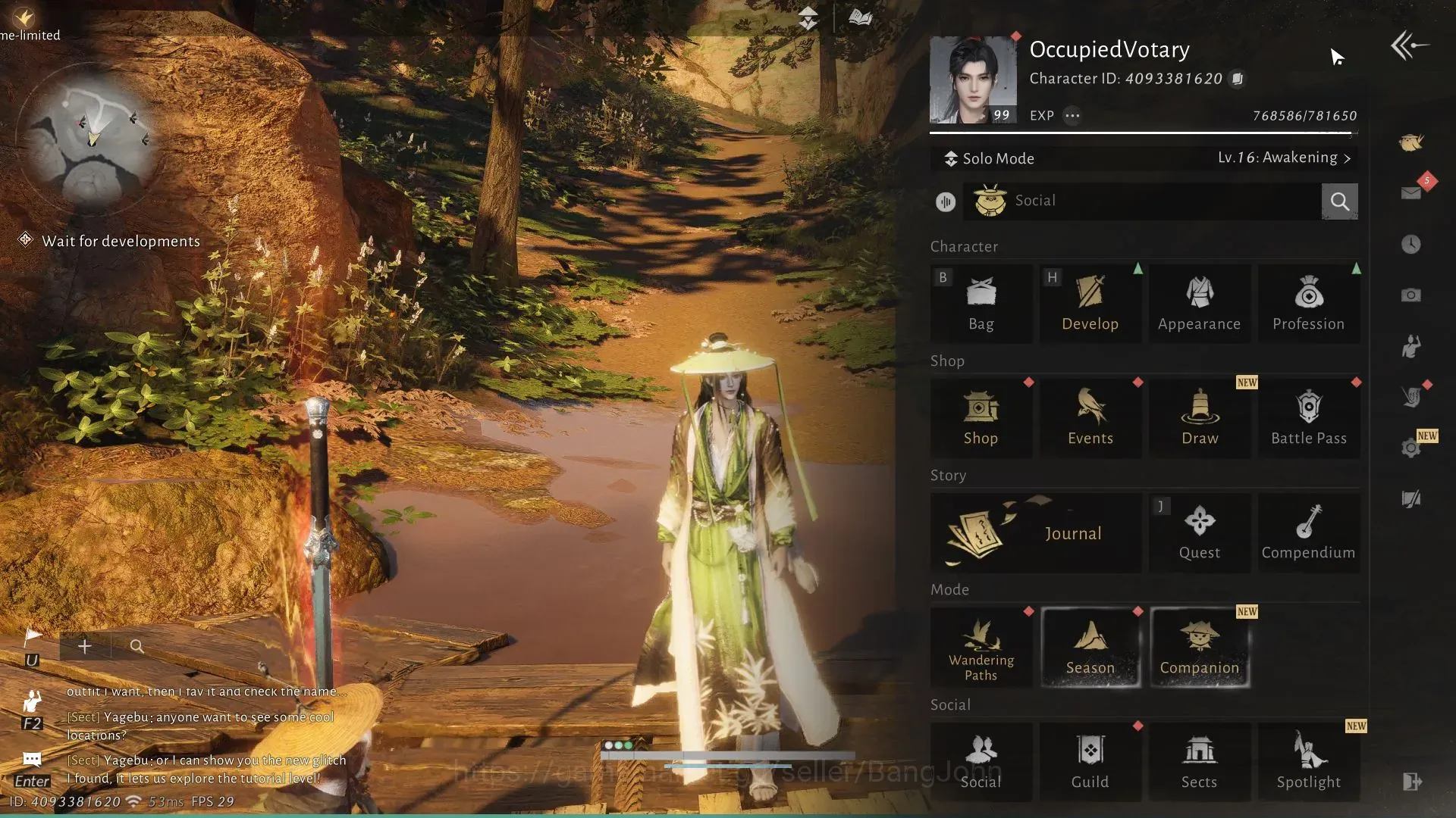 Where Winds Meet Accounts ASIA | 1 Select On Harmonic Core | Lv99 MC Male | 29K Power | Bamboocut-Kite | 175 Coin | 6K Eco 1