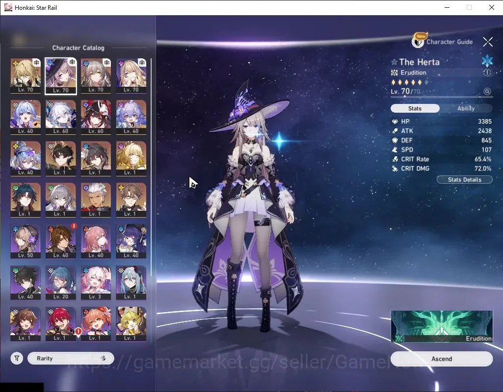 Honkai Star Rail Accounts Asia|TL 58|10 Limited|The Herta,Yao Guang,Sparkle, image 5