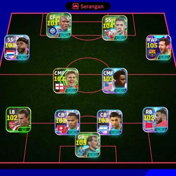 eFootball Accounts Starter FLASH SALE Kolektif 3191 || Neymar Show Time X Luis Suarez X Samuel Eto'o X Pack Messi 2027 X