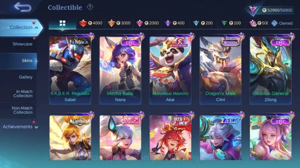 Mobile Legends: Bang Bang Accounts Global|Hero 132|Skin 261|Renowned|KOF Karina,STAR image 9