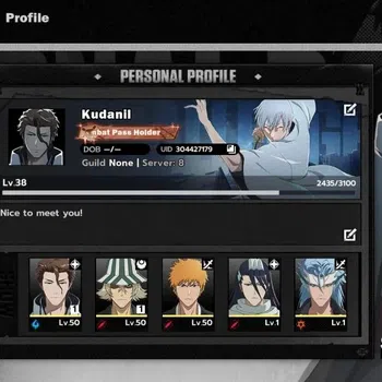 BLEACH: Soul Resonance Accounts NuverseSEA|LV38|7 SSR [(AizenB1,Ichigo,UraharaB1)+ image 1