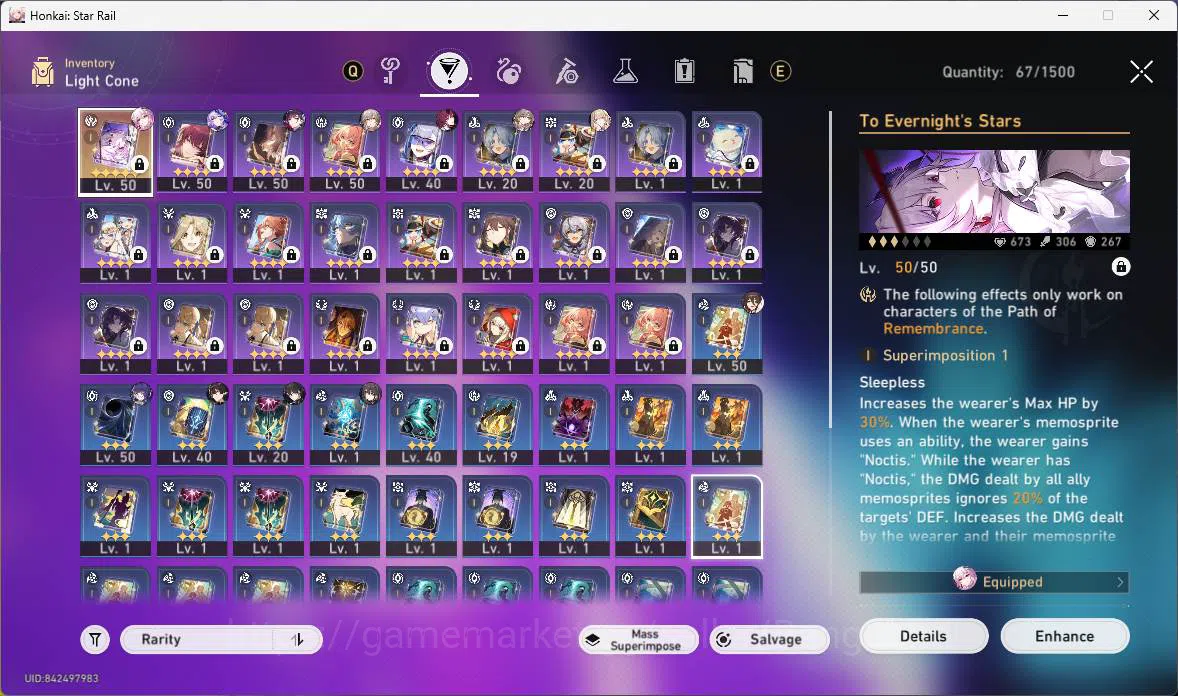 Honkai Star Rail Accounts Others ASIA|TL 40|6 Limit|Evernight+sign,Kafka,Hysilens,Black Swan,Dan Heng PT,Ruan Mei,etc|Check 2