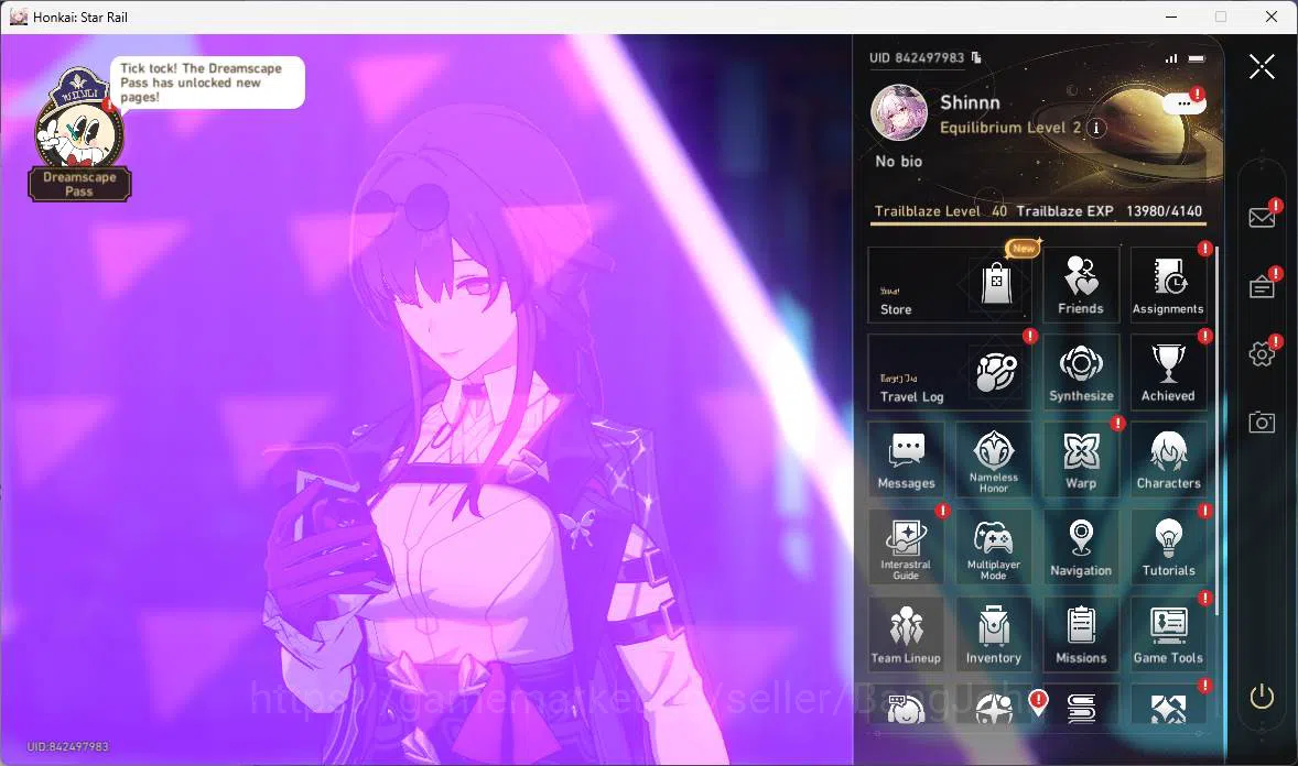 Honkai Star Rail Accounts Others ASIA|TL 40|6 Limit|Evernight+sign,Kafka,Hysilens,Black Swan,Dan Heng PT,Ruan Mei,etc|Check 8