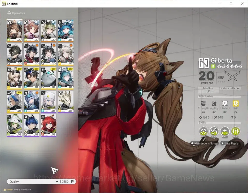 Arknights: Endfield Accounts NA/EU|Lv22|4 SSR(1Limited)+3(*6WEP)|[Gilberta+Sign image 2