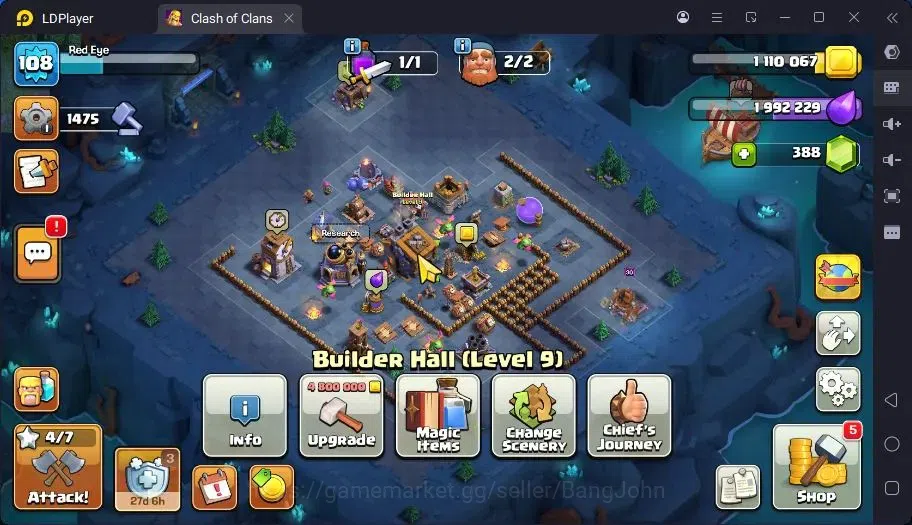 Clash of Clans Accounts Global | TH 16-BH 9|LVL 108|BK 56,AQ 66,MP 36,GW 4 image 20