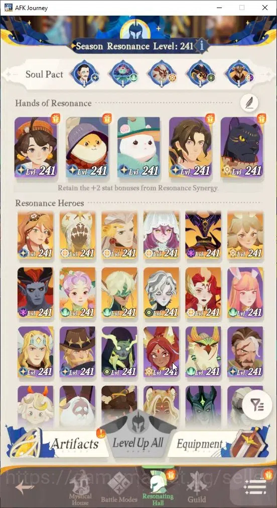 AFK Journey Accounts GLOBAL S455|Ready Gacha|5 Hero Selector|29 S Char[ image 2
