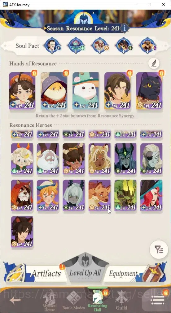 AFK Journey Accounts GLOBAL S455|Ready Gacha|5 Hero Selector|29 S Char[ image 3
