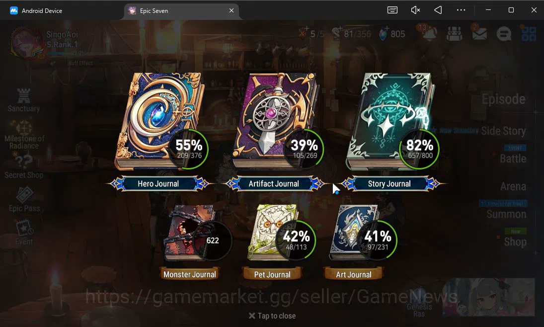 Epic Seven Accounts ASIA Verif|16 ML(C Lilias,DD Ray,Har Setti,Etc)+Ra image 3