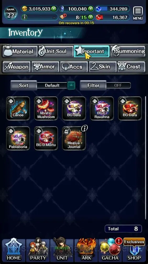 Last Cloudia Accounts GLOBAL|Rank 22|100K Crystal|Top Tier Unit (Telesti image 11