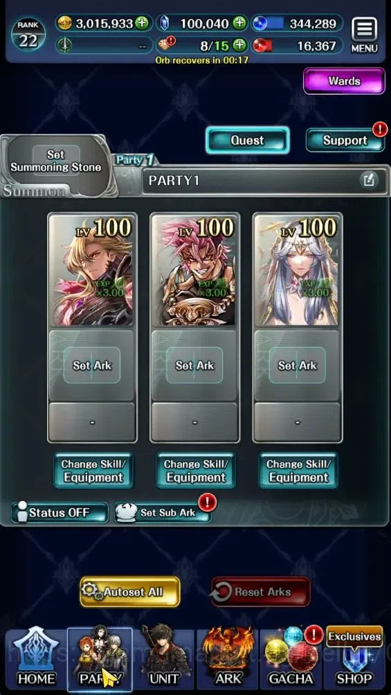 Last Cloudia Accounts GLOBAL|Rank 22|100K Crystal|Top Tier Unit (Telesti image 5