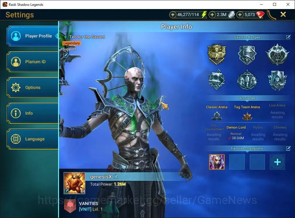 Raid: Shadow Legends Accounts Lv44 1,2M Power|1 Mythic(Toshiro)|25 Legend(Teodor image 2
