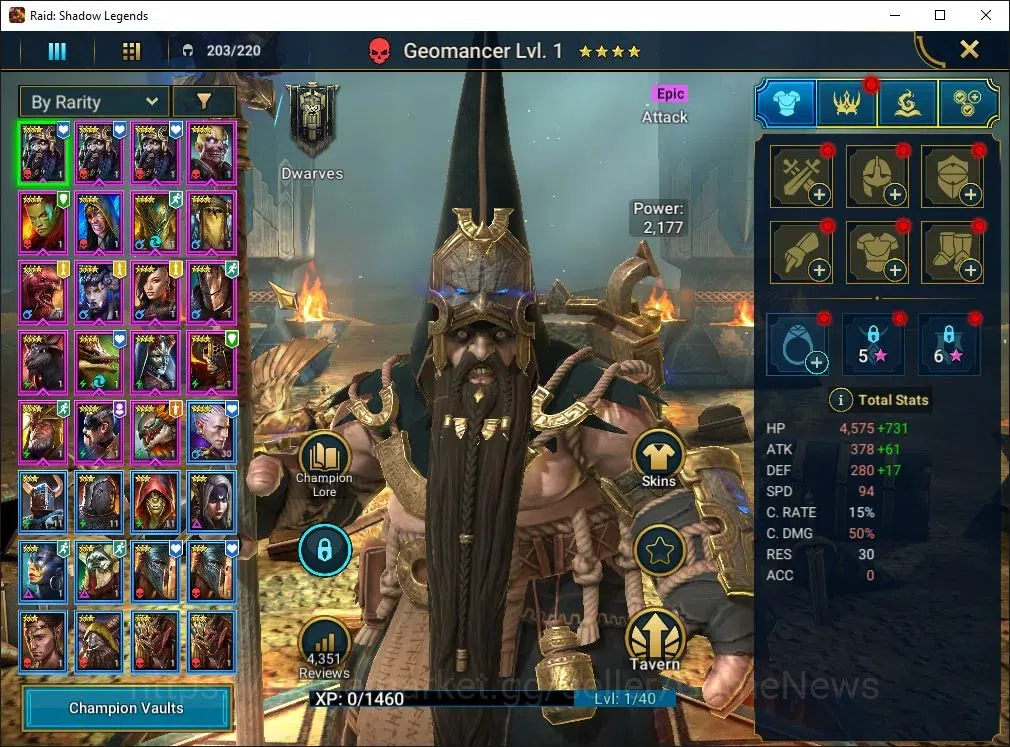 Raid: Shadow Legends Accounts Lv44 1,2M Power|1 Mythic(Toshiro)|25 Legend(Teodor image 4