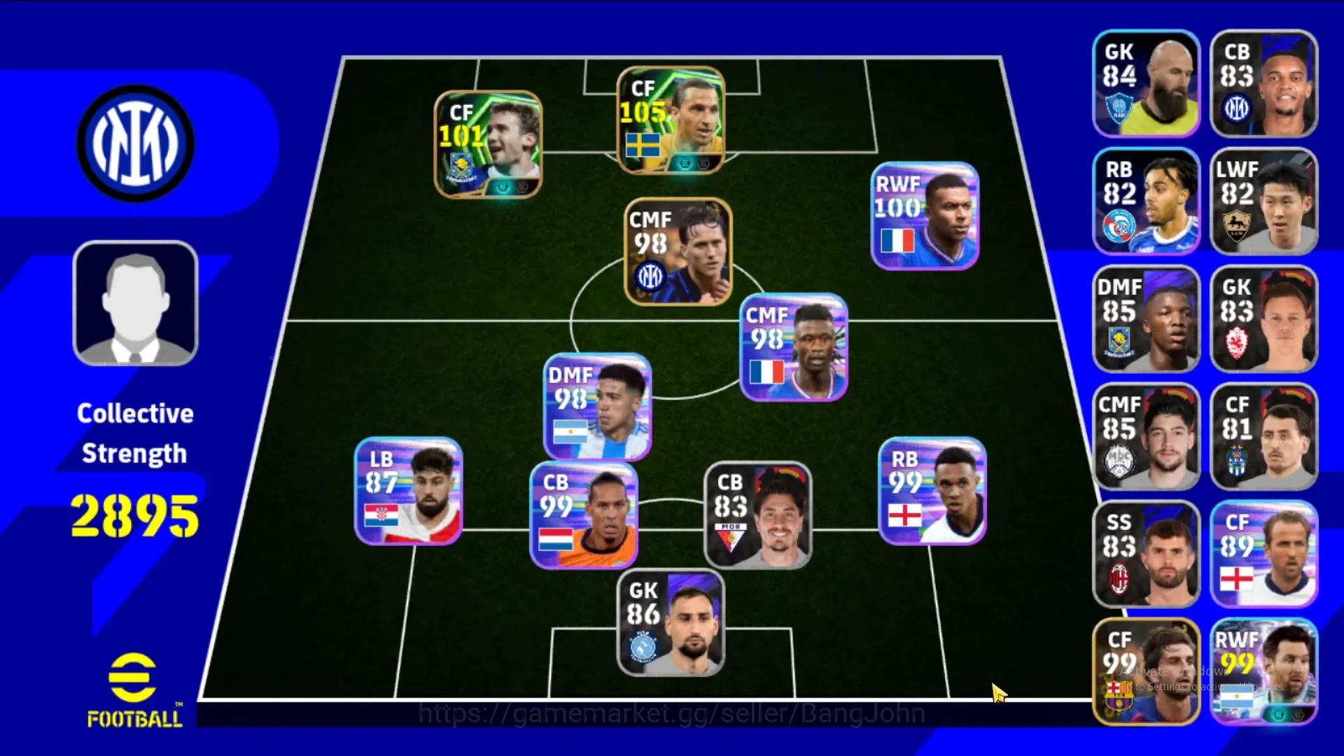 eFootball Accounts ANDROID|PW 2895|Ibrahimovic Epic New, Andry Shevch image 4