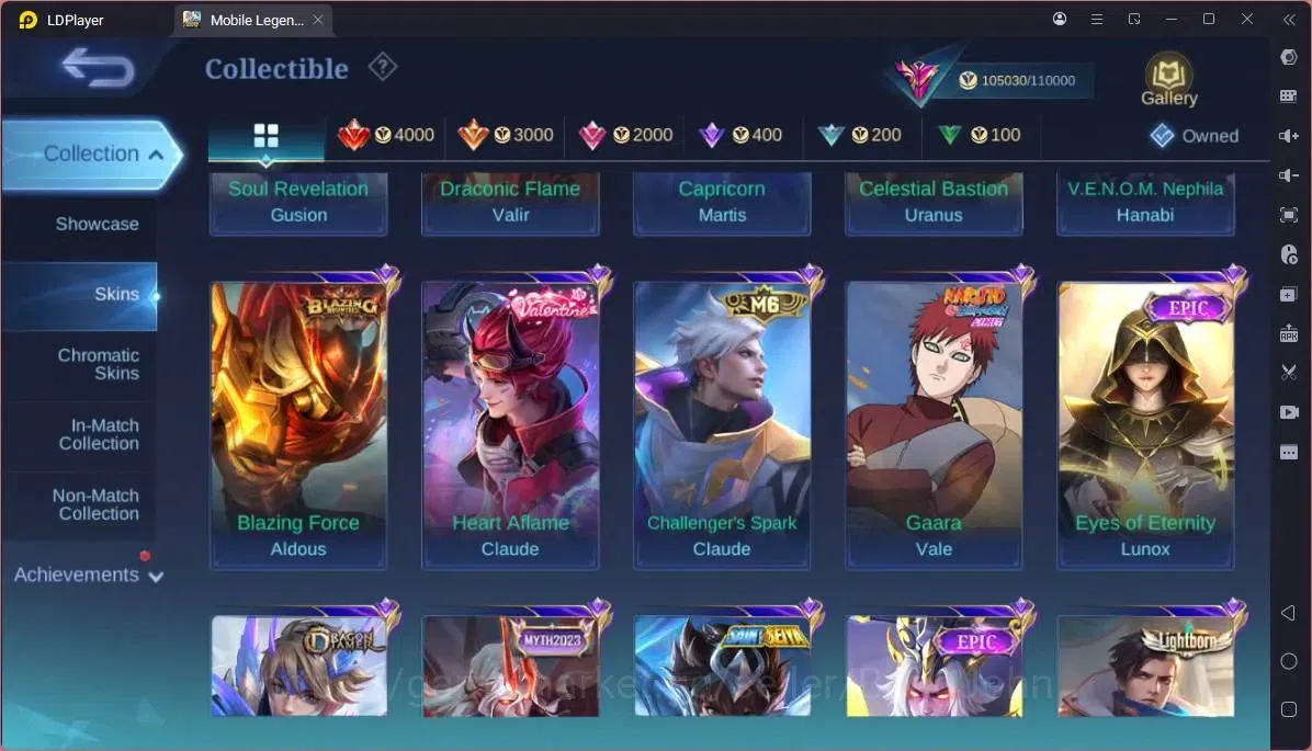 Mobile Legends: Bang Bang Accounts GLOBAL Hero 132 Skin 356|Legend Gusion|Prime Grang image 4