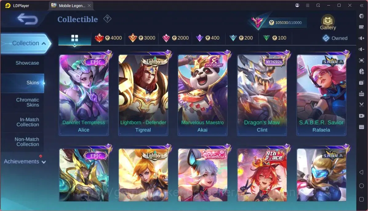 Mobile Legends: Bang Bang Accounts GLOBAL Hero 132 Skin 356|Legend Gusion|Prime Grang image 8