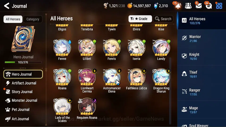 Epic Seven Accounts GLOBAL Unverif|New Era|6 ML(LOT Scales, DK Sharun, image 14