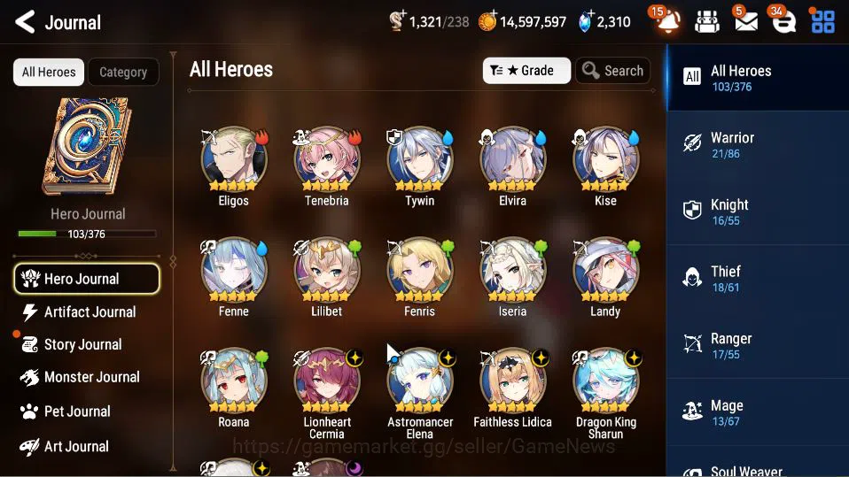 Epic Seven Accounts GLOBAL Unverif|New Era|6 ML(LOT Scales, DK Sharun, image 15