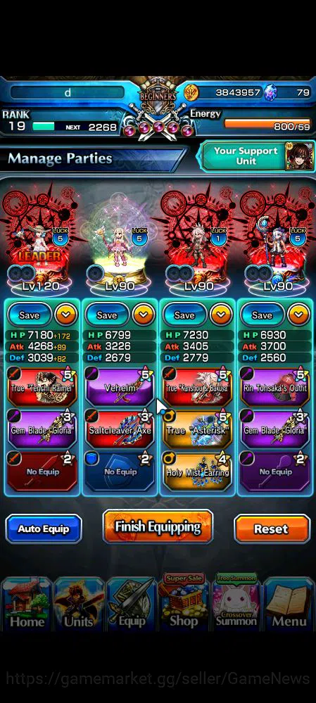 Grand Summoners Accounts Global|Rank 19|9 Ascend|ChloeTW,Summer Miyu,Hallow image 3