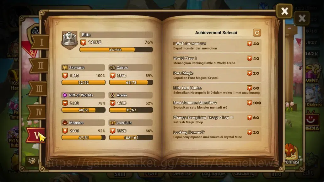 Summoners War: Sky Arena Accounts Mid-Game ASIA 100|2 Beast LD Bruiser Jager,Fermion|30 NB5,83 Total B6|+LD NB4 8