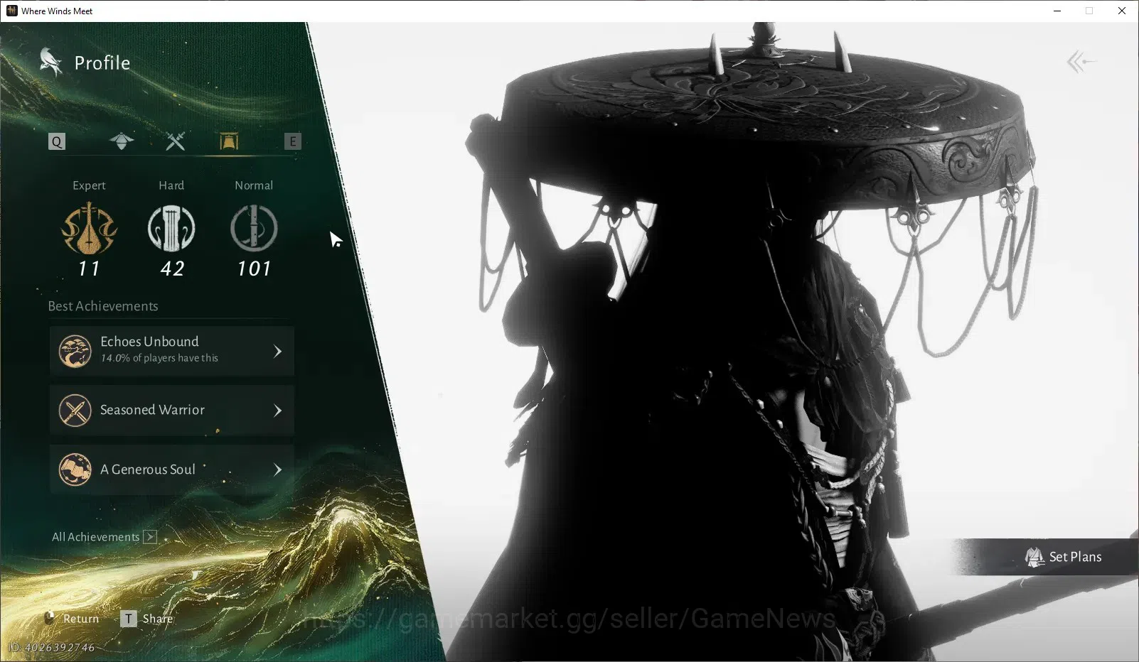 Where Winds Meet Accounts GLOBAL|Lv 93|25K GS|Peaceful Life|Anthem Of Ages|B image 3