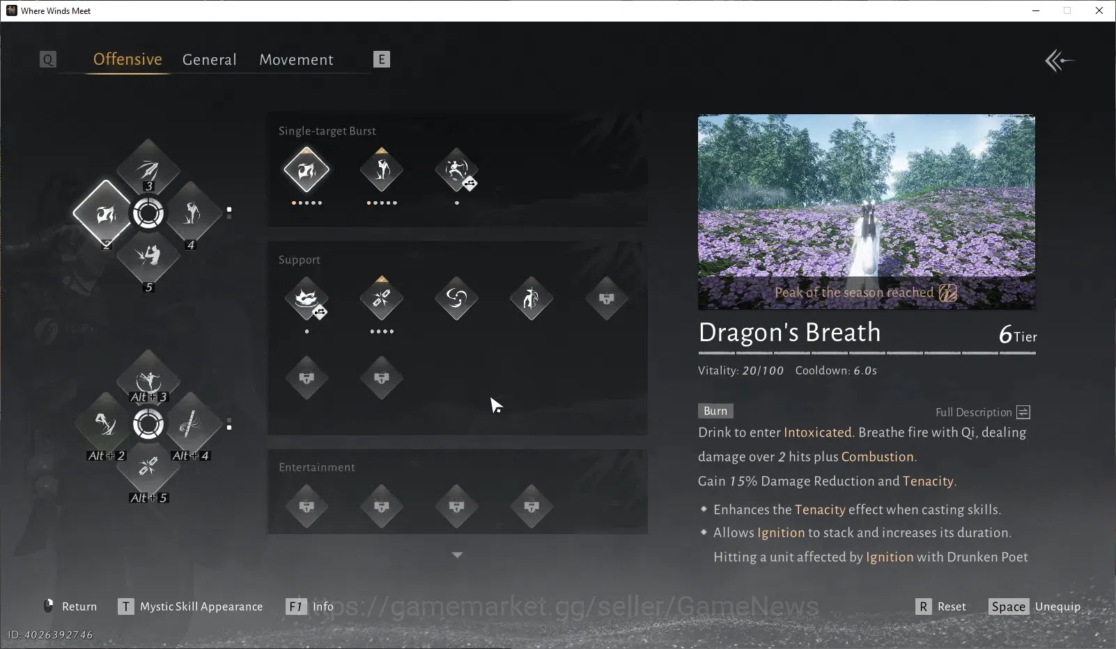 Where Winds Meet Accounts GLOBAL|Lv 93|25K GS|Peaceful Life|Anthem Of Ages|B image 6