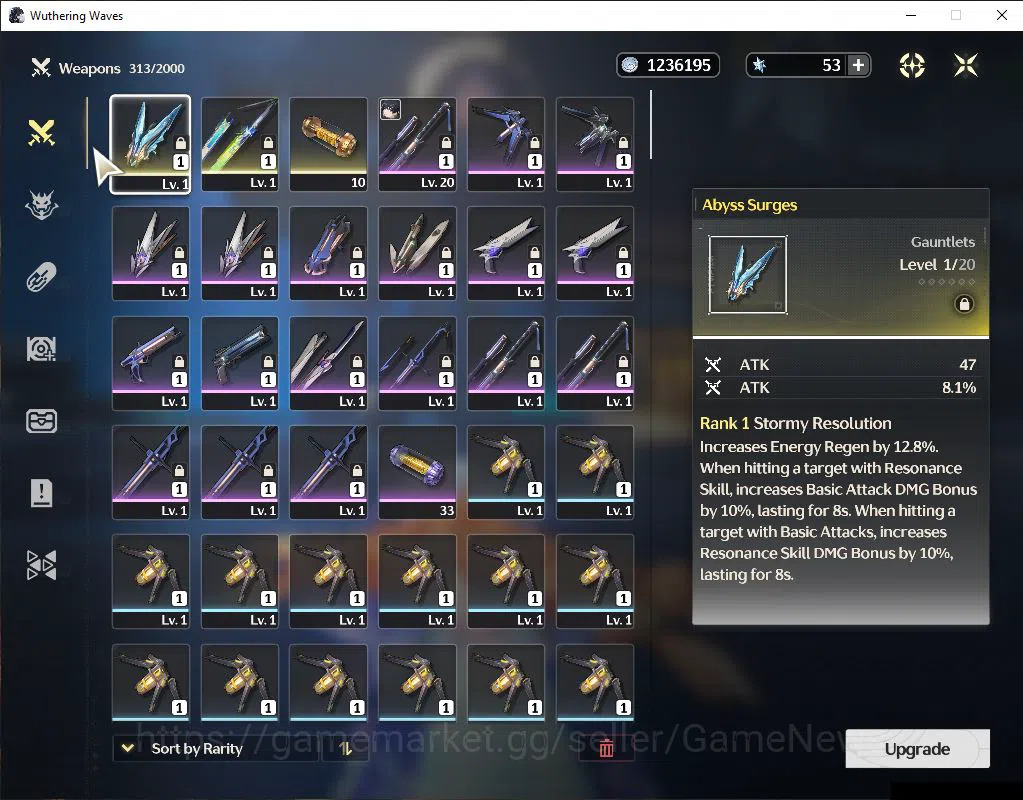 Wuthering Waves Accounts Starter SEA|UL 8|Fresh Starter|2 Limited| Sigrika,Lupa |DB Lv 1|Female MC|Log Kuro|Check SS(WW2987) 4