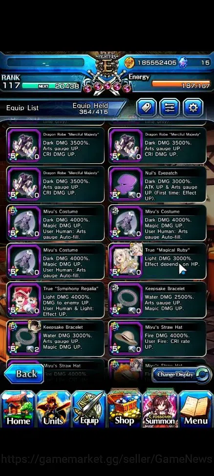 Grand Summoners Accounts Global|Rank 117 |19 Ascend+6 TW|[S Miyu,Inumuta,Mo image 18