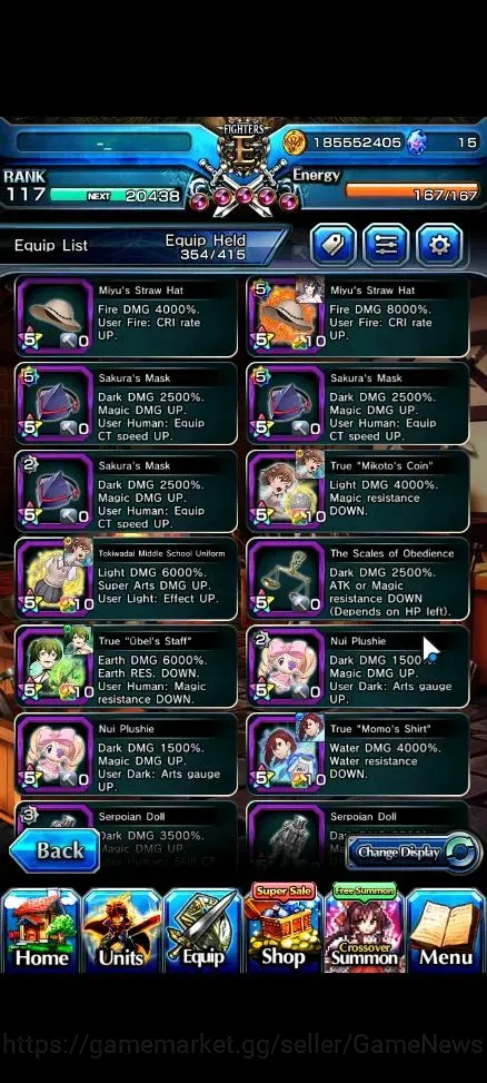 Grand Summoners Accounts Global|Rank 117 |19 Ascend+6 TW|[S Miyu,Inumuta,Mo image 19