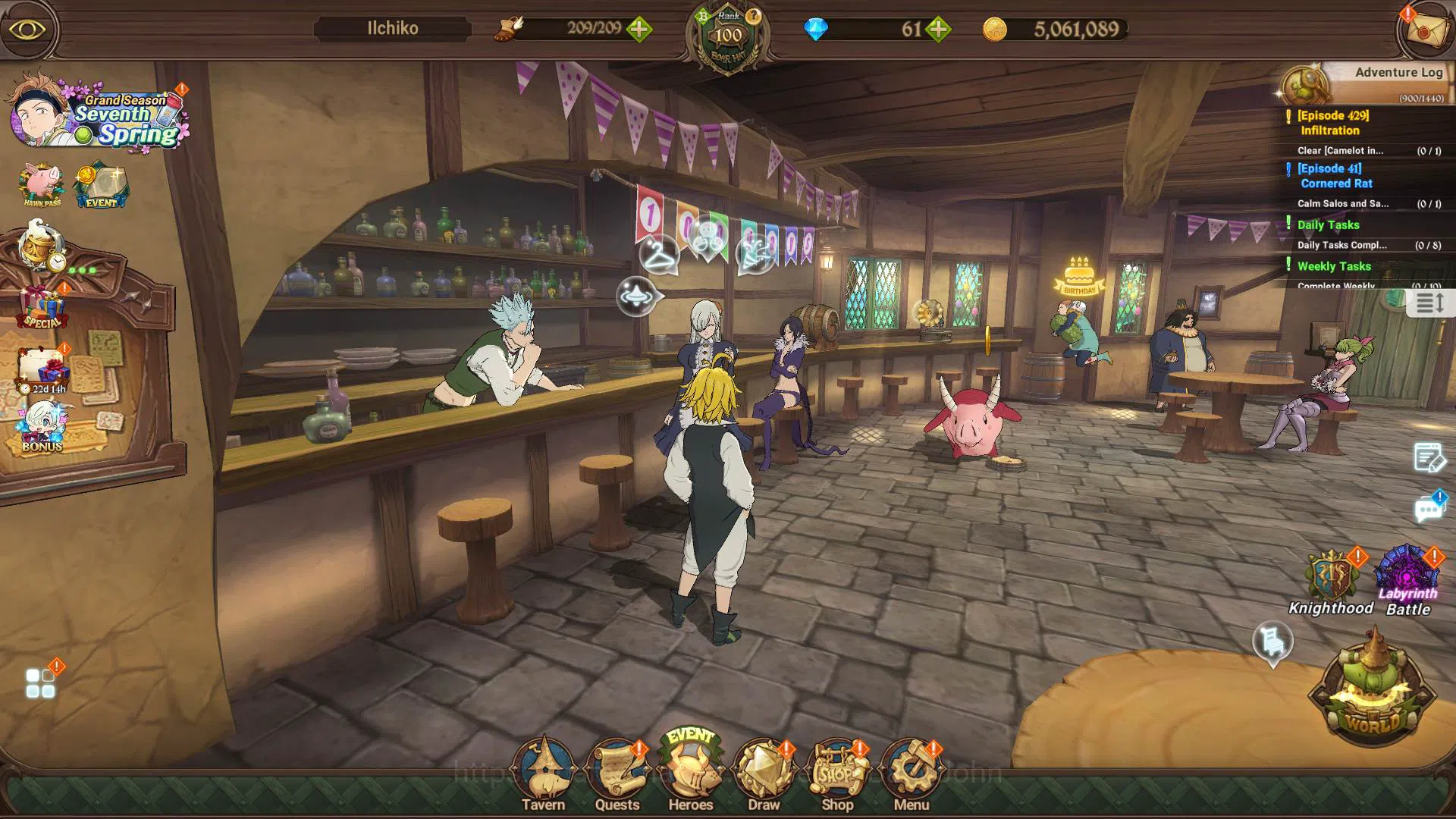 The Seven Deadly Sins: Grand Cross Accounts ASIA|6m CC|2LR Meliodas,Helbram|Many collab Aqua4/ image 1
