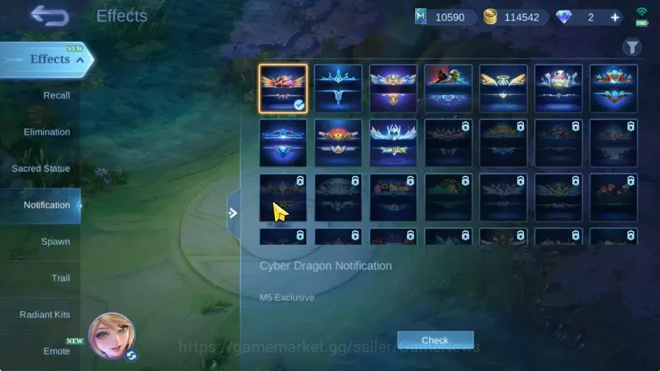 Mobile Legends: Bang Bang Accounts Hero 132|Skin 281|Recall Sea Of Anvils|Prime(Yu Zh image 15