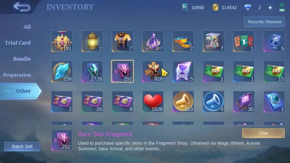 Mobile Legends: Bang Bang Accounts Hero 132|Skin 281|Recall Sea Of Anvils|Prime(Yu Zh image 19