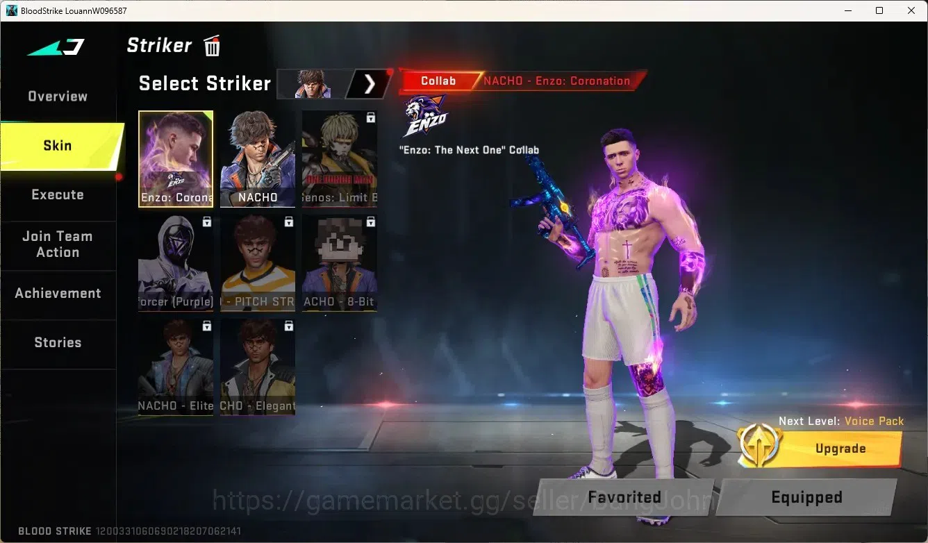 Blood Strike Accounts ASIA | 1 Collab Enzo Striker|1 Legendary Gun: MP5- image 5